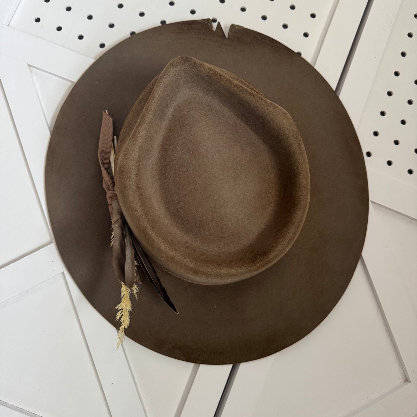 Custom LOC Wool Fedora MOSS