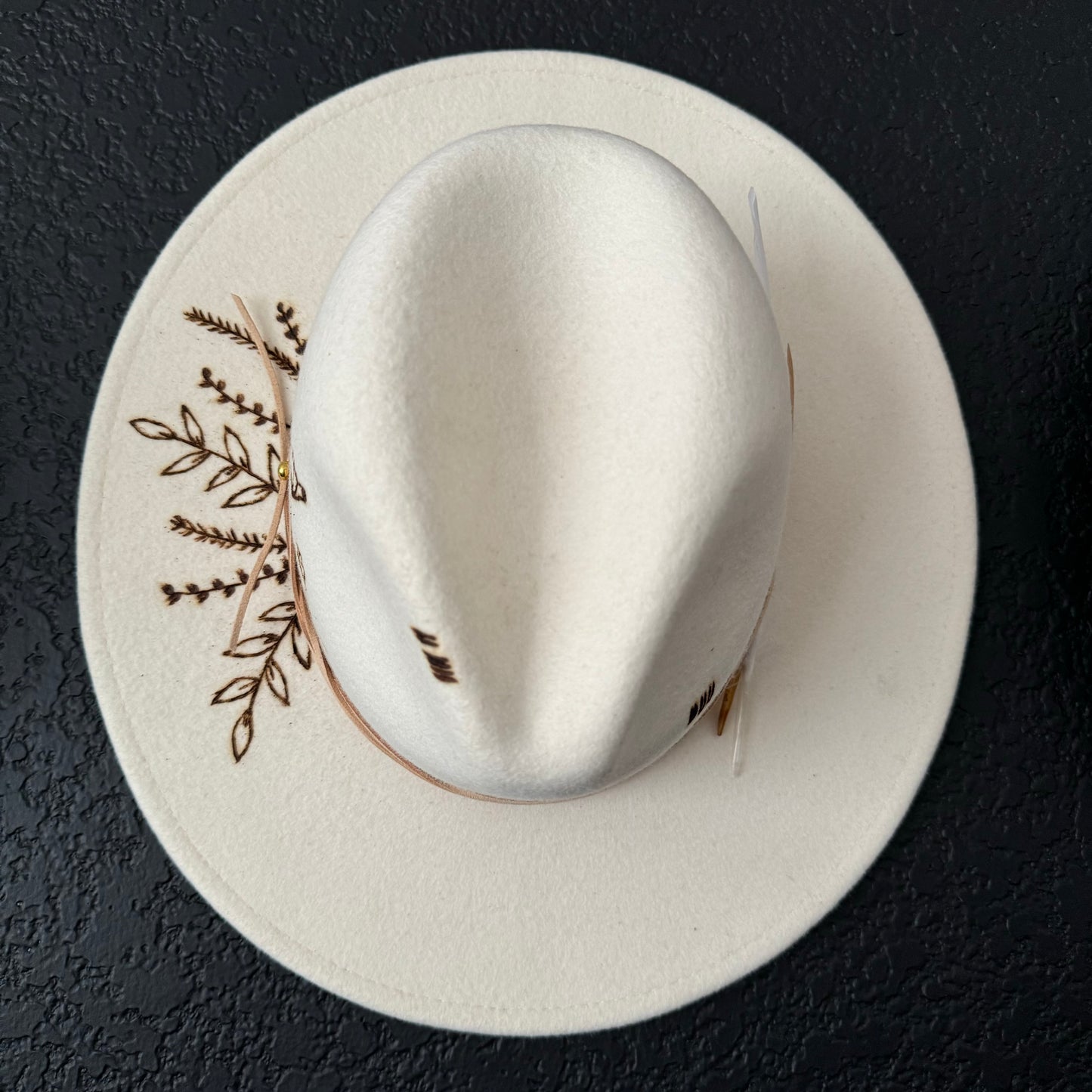 LOC Custom Wool Fedora in Ivory