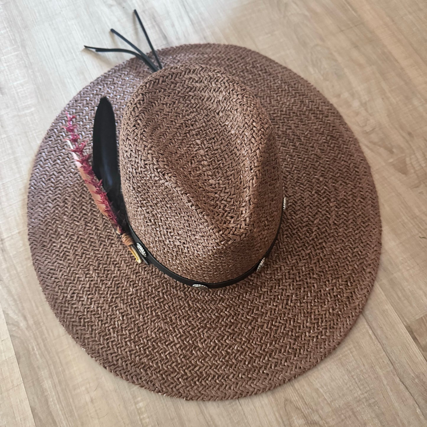 Brown Straw Fedora