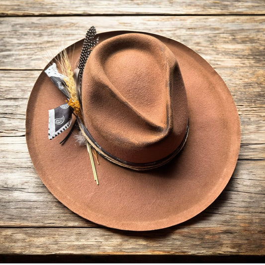 Custom Wool Curled Brim Rancher