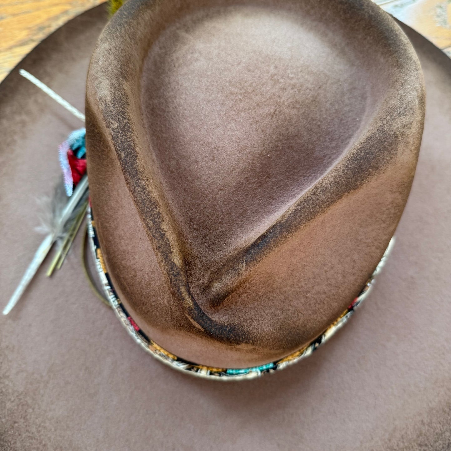 Custom Wool Curled Brim Hat