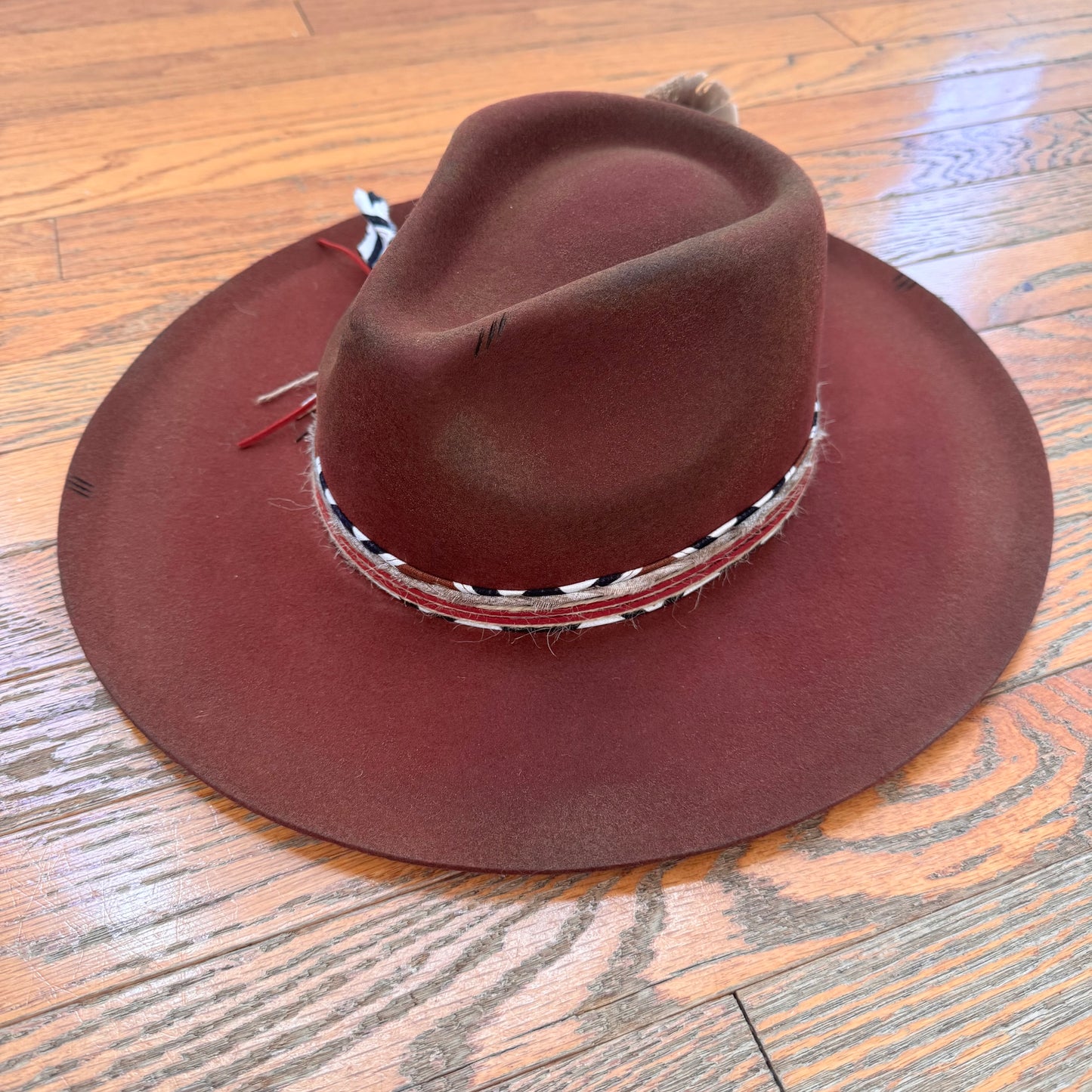 Custom Wool Curled Brim Hat