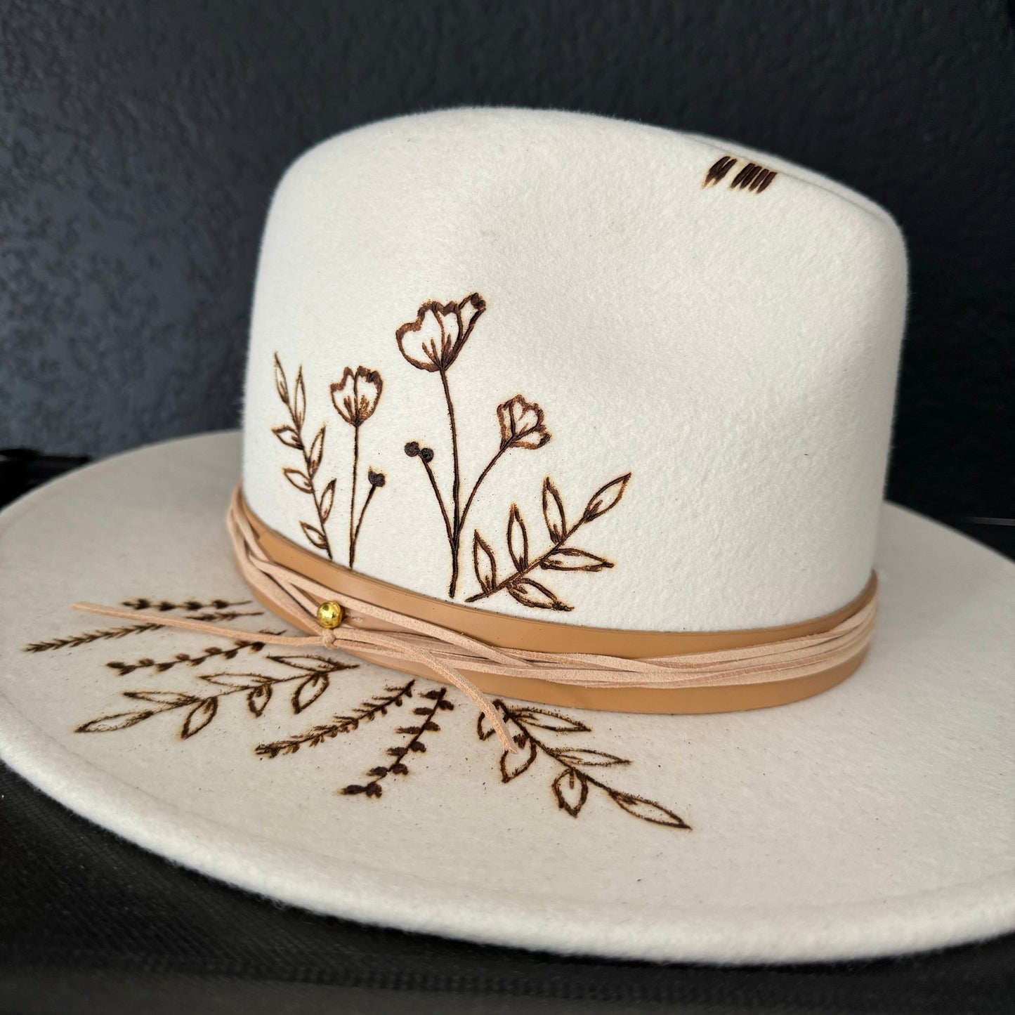 LOC Custom Wool Fedora in Ivory