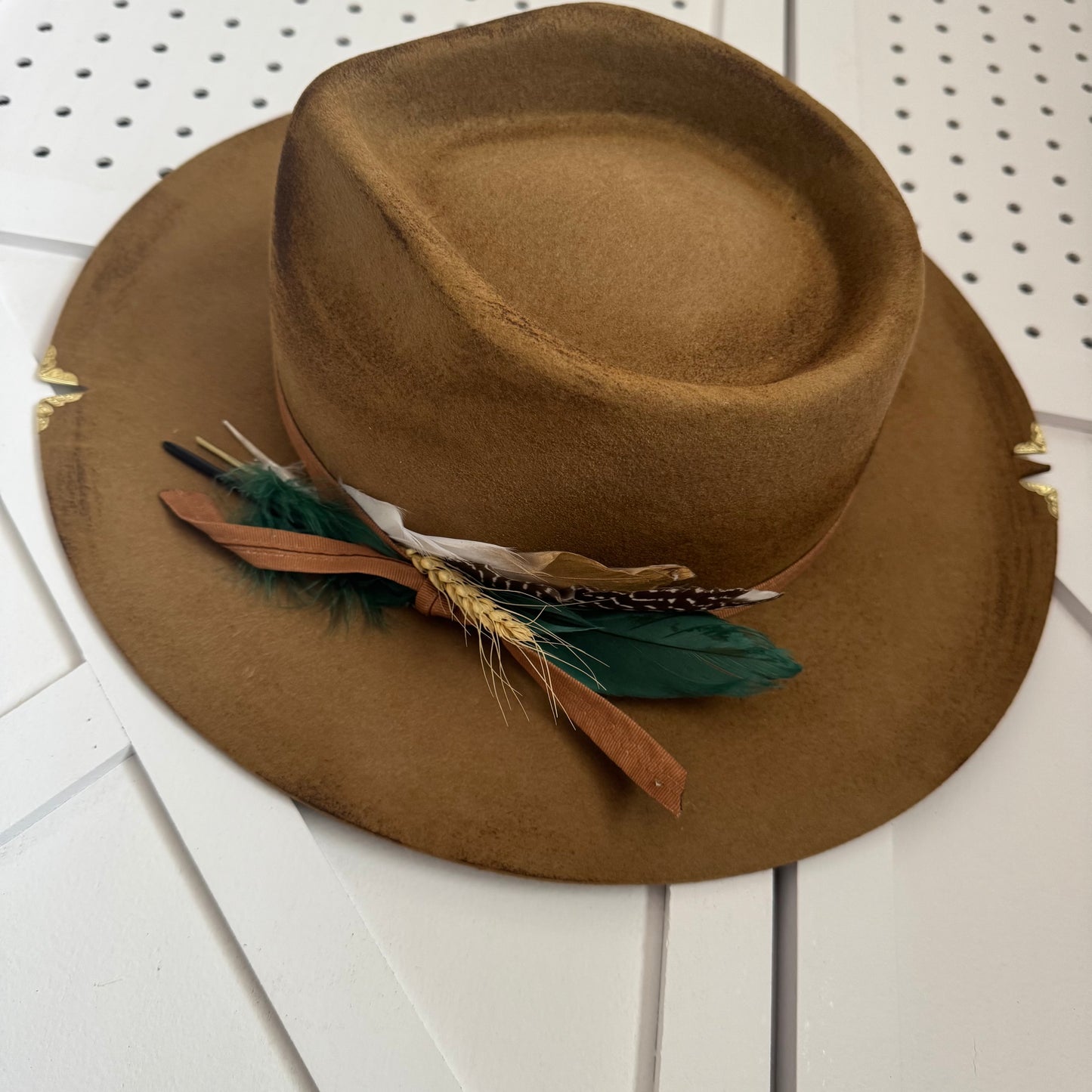 Custom LOC Wool Fedora TEAK