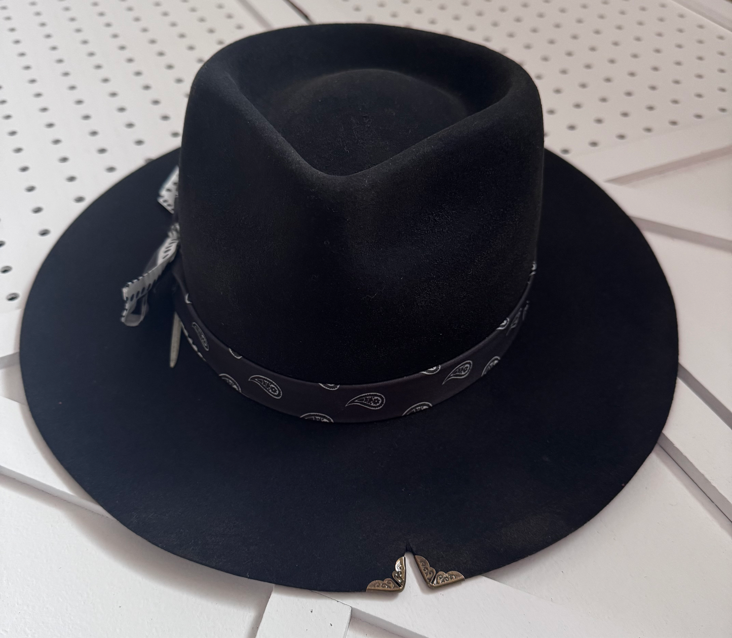 Custom LOC Wool Fedora BLACK