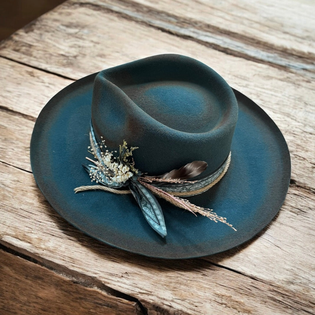 Custom Wool Curled Brim Hat