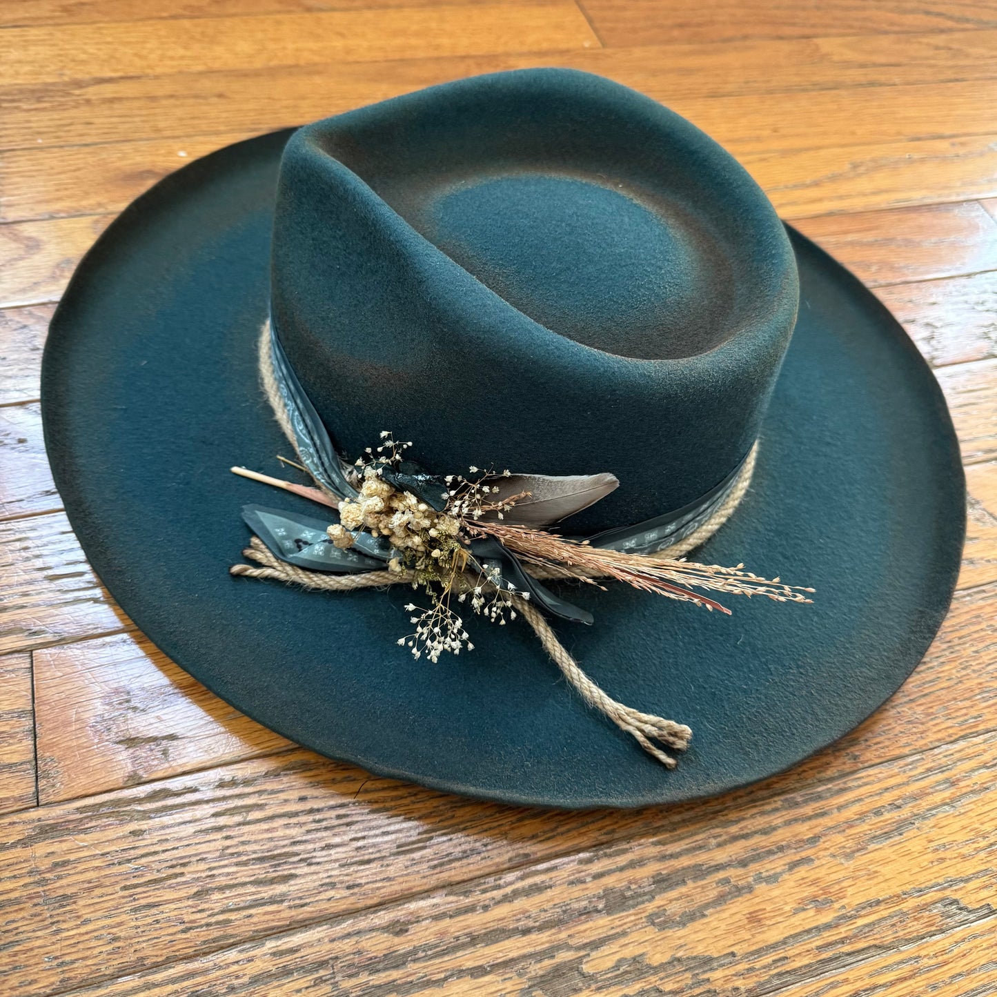 Custom Wool Curled Brim Hat