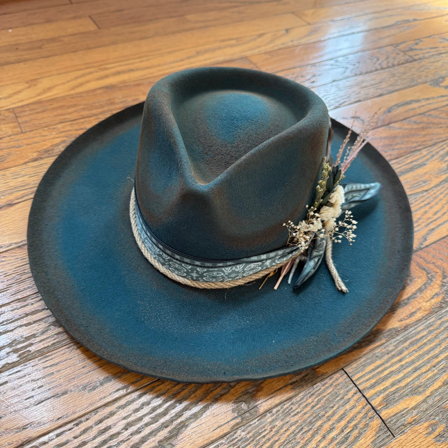 Custom Wool Curled Brim Hat