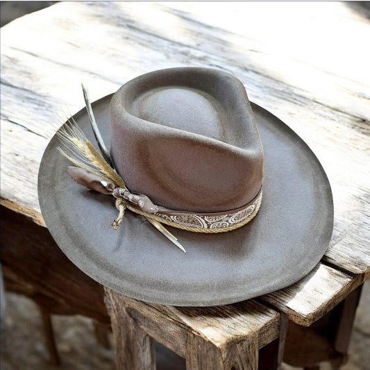 Custom Wool Curled Brim Hat
