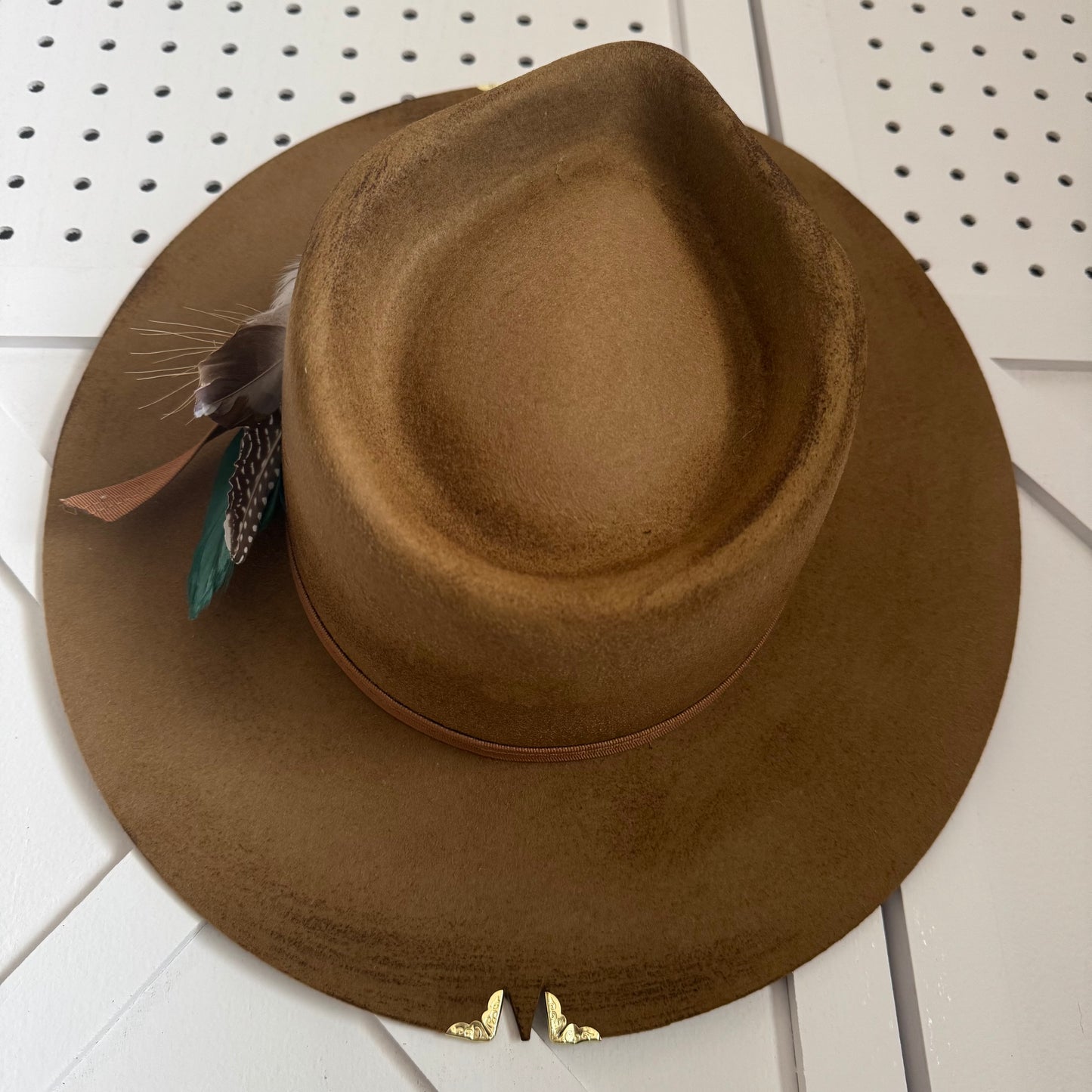 Custom LOC Wool Fedora TEAK