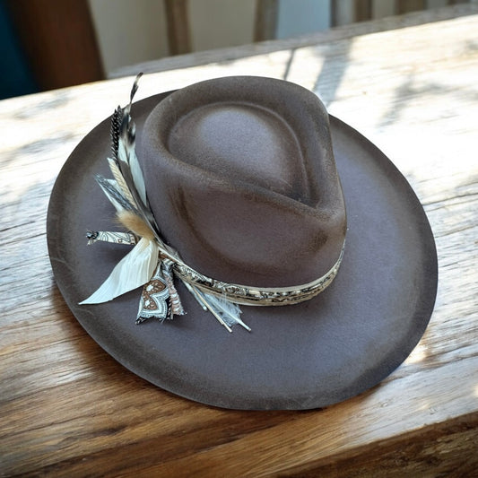 Custom Wool Curled Brim Hat