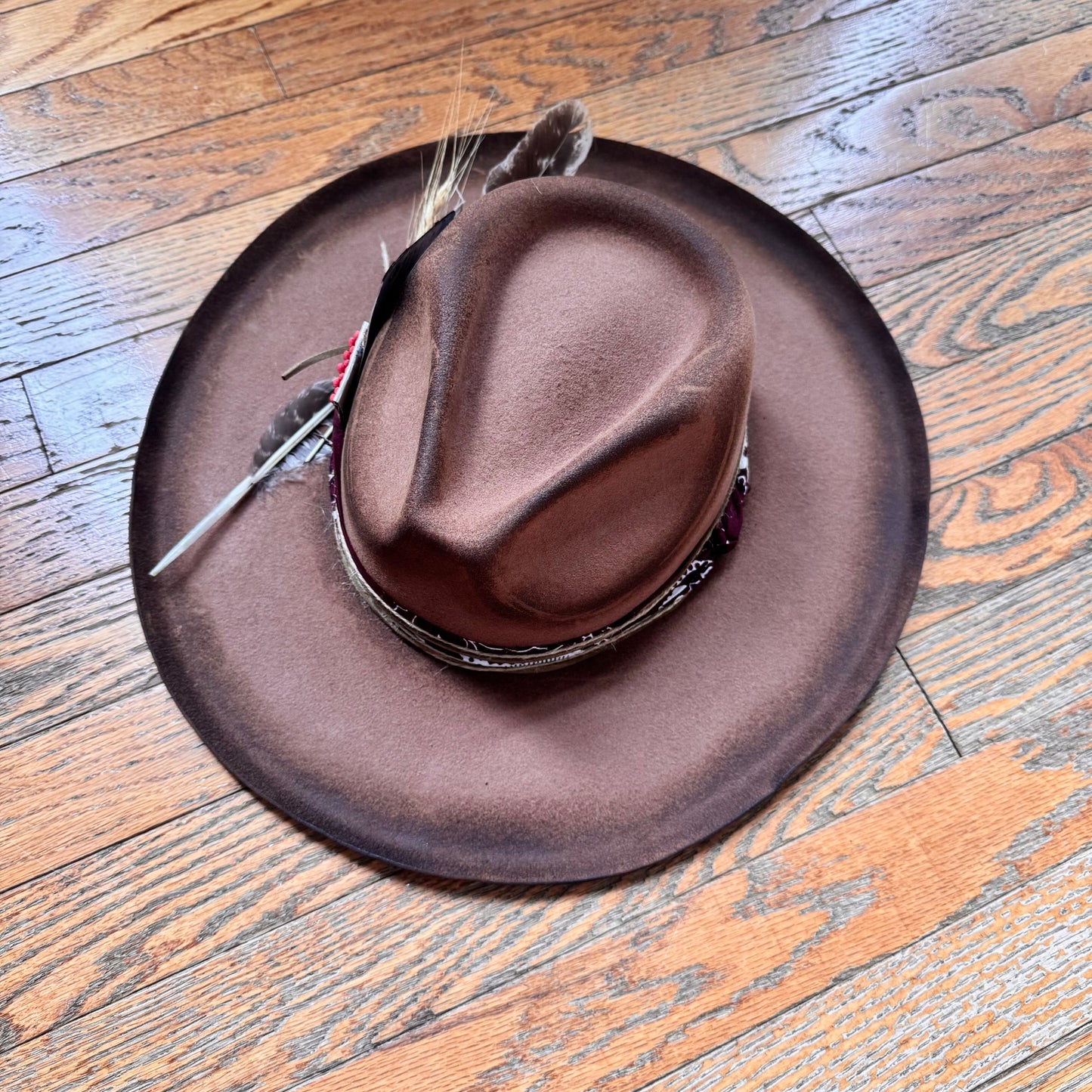 Custom Wool Curled Brim Hat