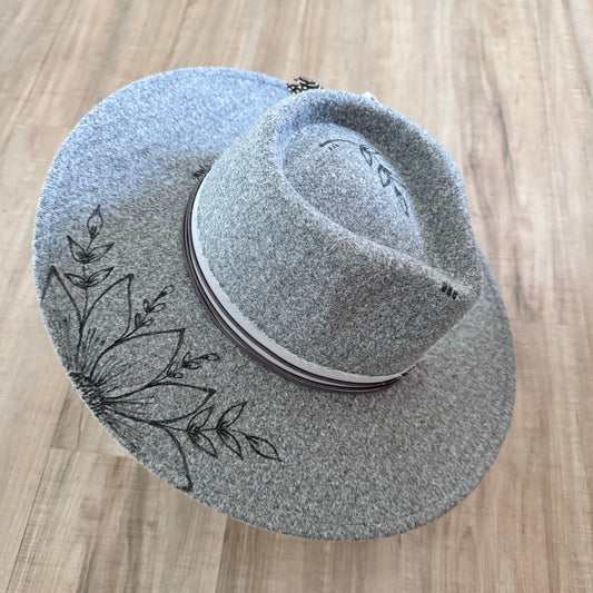 Custom Rancher Style Fedora (Wide Brim)