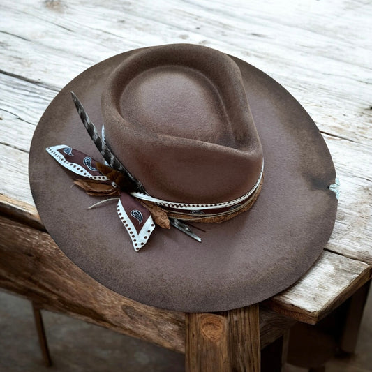 Custom Wool Wide Brim Hat