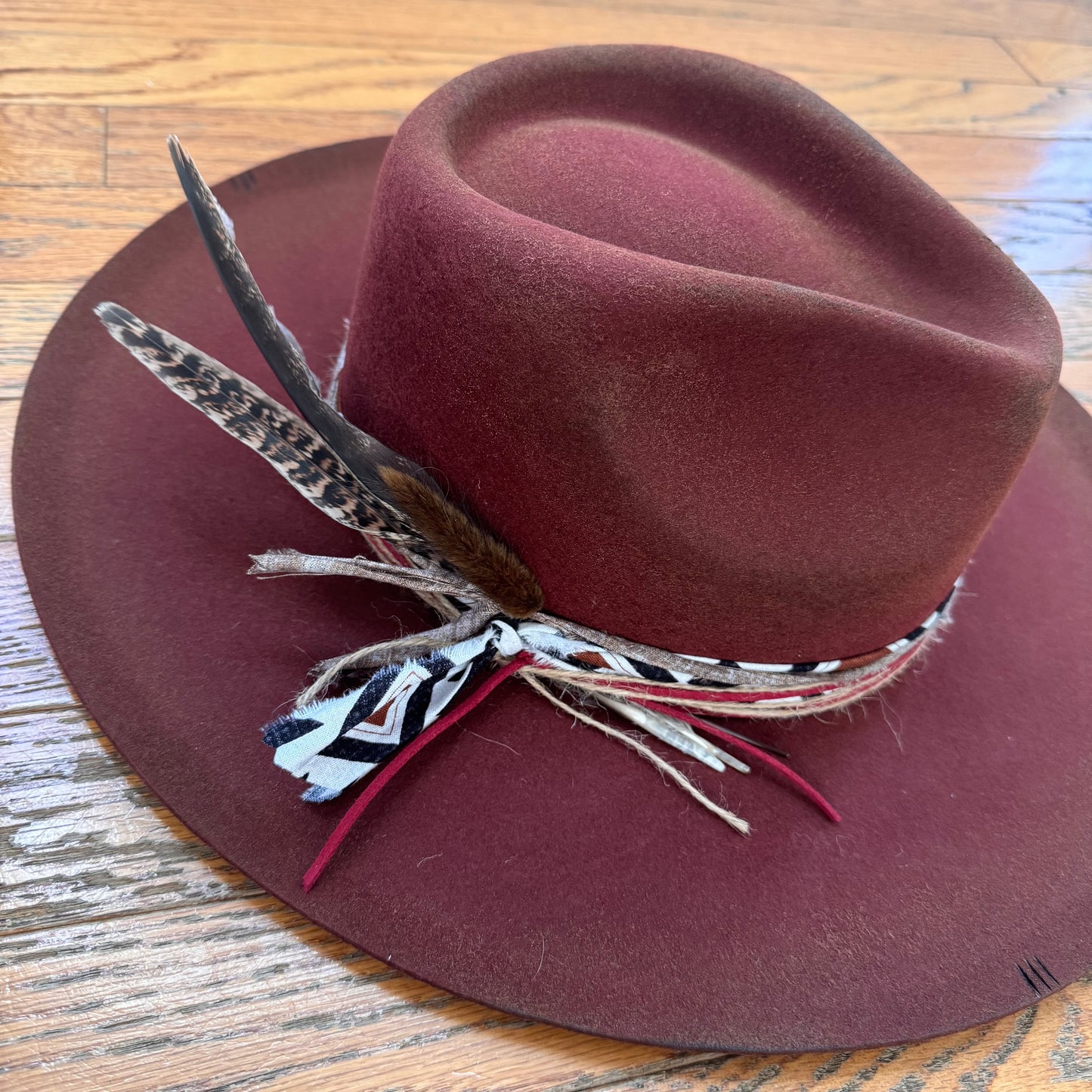 Custom Wool Curled Brim Hat