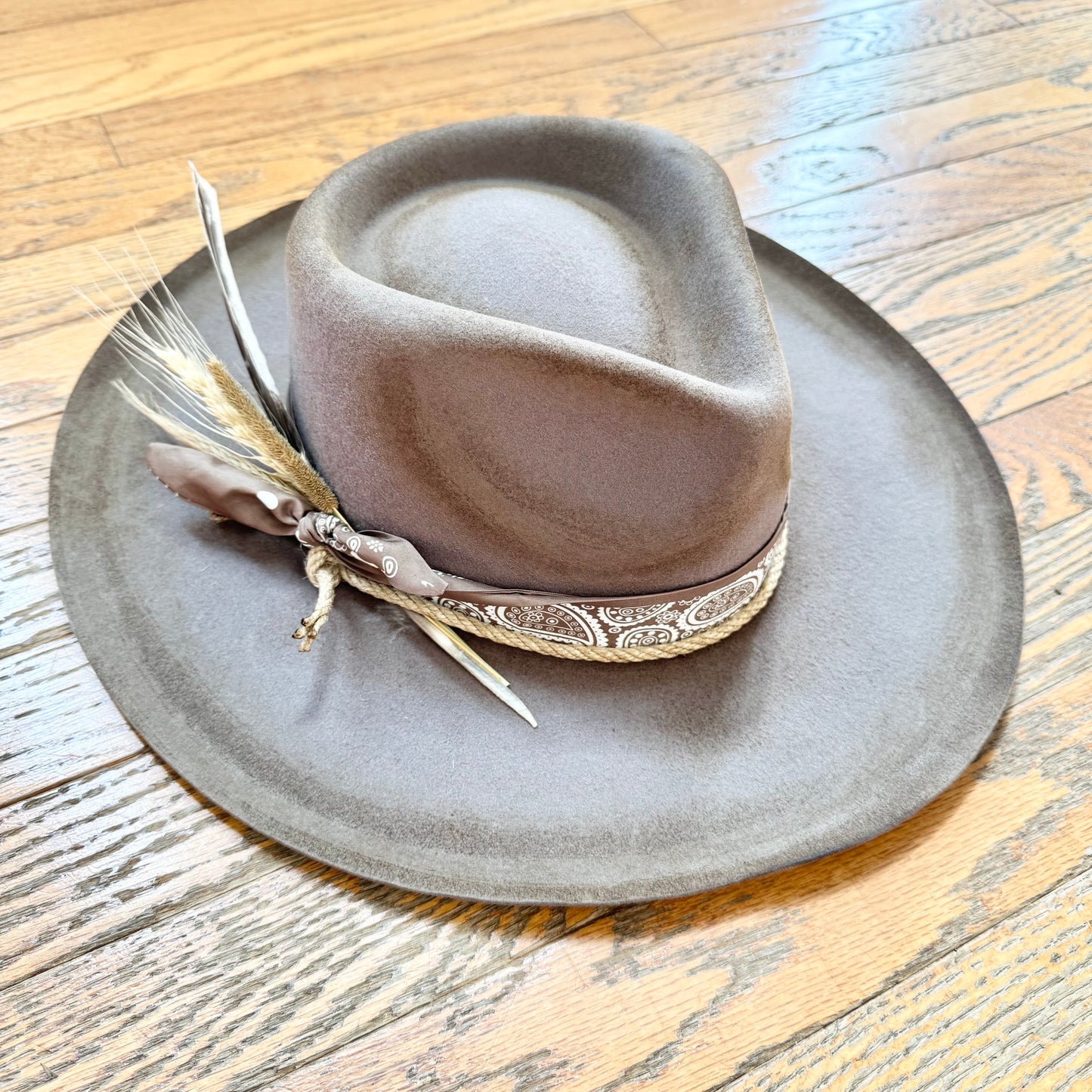 Custom Wool Curled Brim Hat