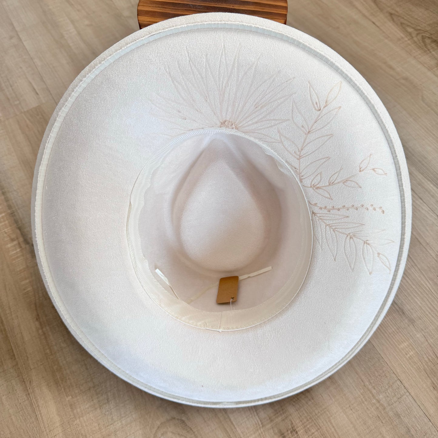 Custom Vegan Suede Rancher Style Fedora (Wide Brim)