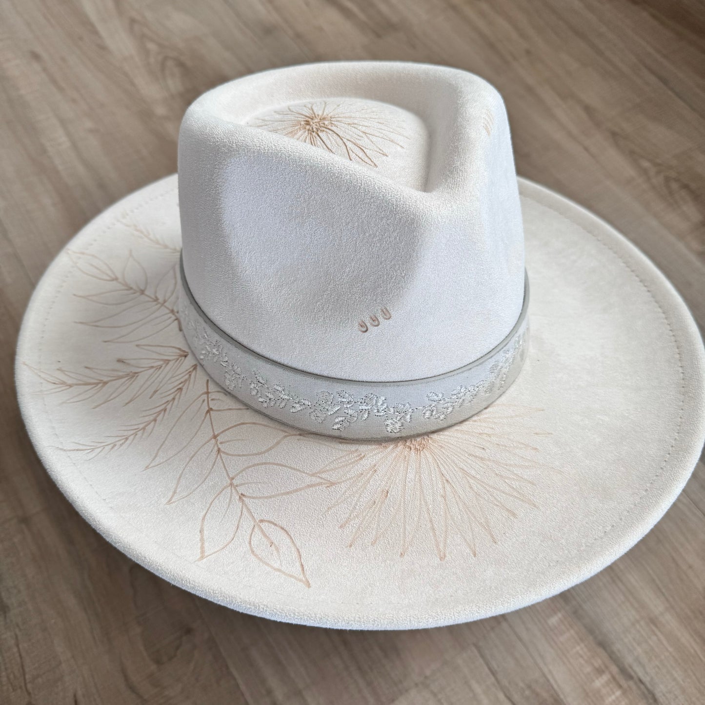 Custom Vegan Suede Rancher Style Fedora (Wide Brim)