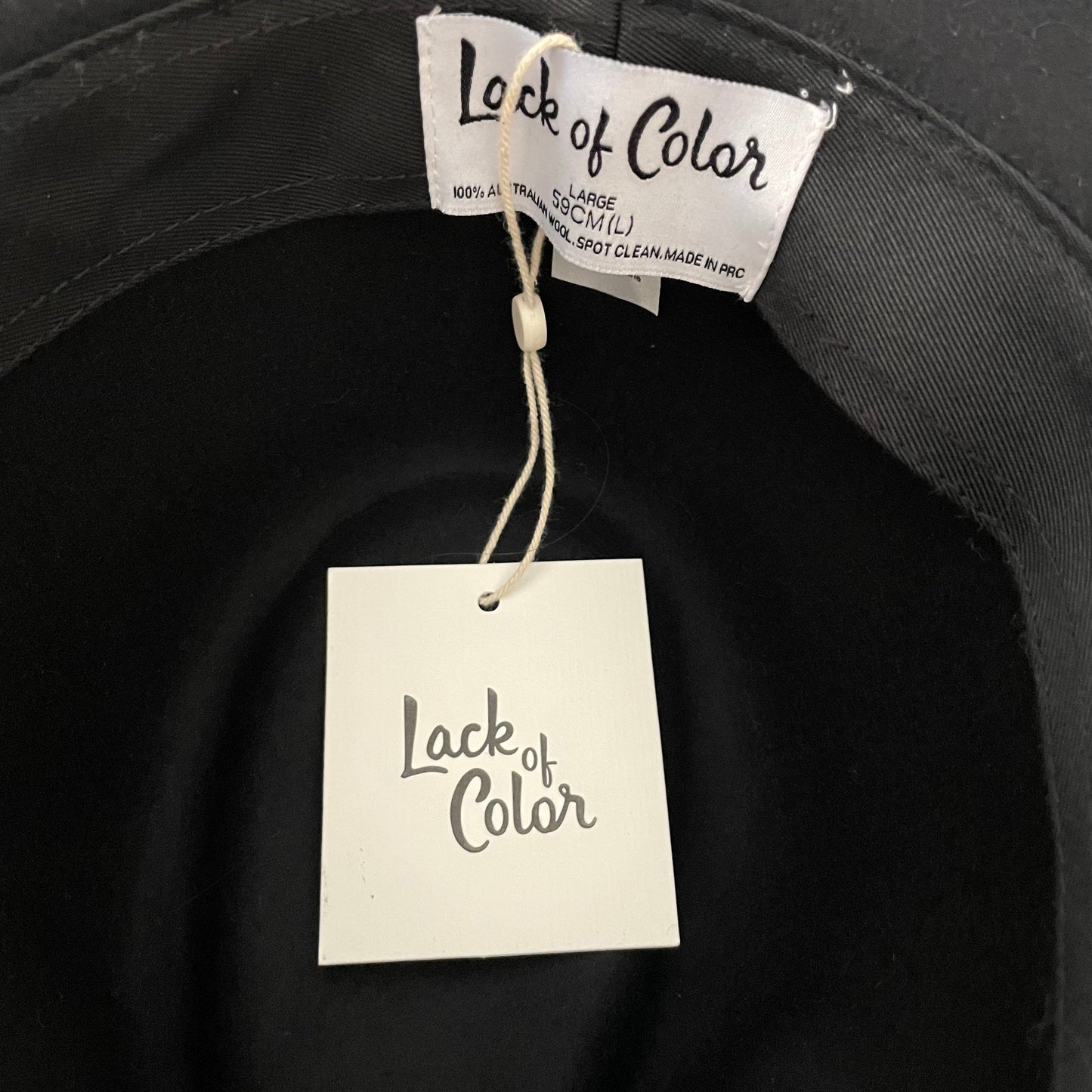 LOC Custom “The Grove” Wool Fedora in Black